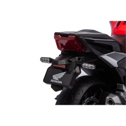 Moto Elettrica per Bambini Honda NC750X 12V Con Luci LED, MP3, USB e Avvio One-Click 3-6 Anni Rossa