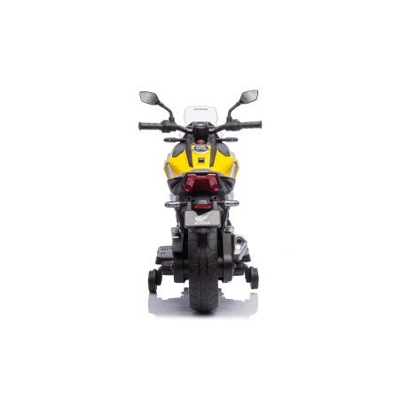 Moto Elettrica per Bambini Honda NC750X 12V Con Luci LED, MP3, USB e Avvio One-Click 3-6 Anni Giallo