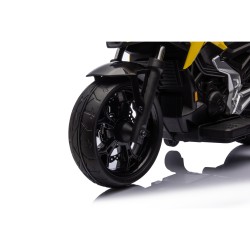 Moto Elettrica per Bambini Honda NC750X 12V Con Luci LED, MP3, USB e Avvio One-Click 3-6 Anni Giallo