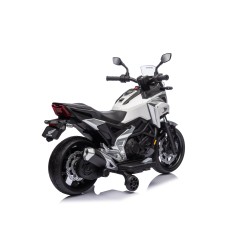 Moto Elettrica per Bambini Honda NC750X 12V Con Luci LED, MP3, USB e Avvio One-Click 3-6 Anni