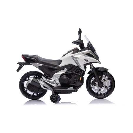 Moto Elettrica per Bambini Honda NC750X 12V Con Luci LED, MP3, USB e Avvio One-Click 3-6 Anni