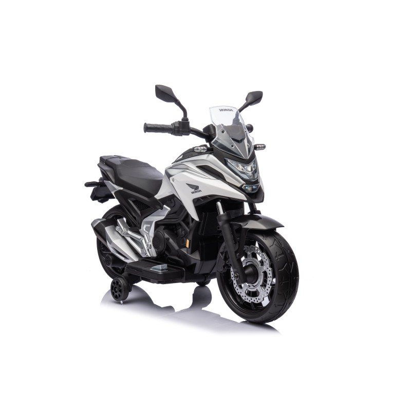 Moto Elettrica per Bambini Honda NC750X 12V Con Luci LED, MP3, USB e Avvio One-Click 3-6 Anni