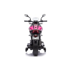 Moto Elettrica per Bambini Honda NC750X 12V Con Luci LED, MP3, USB e Avvio One-Click 3-6 Anni Rosa