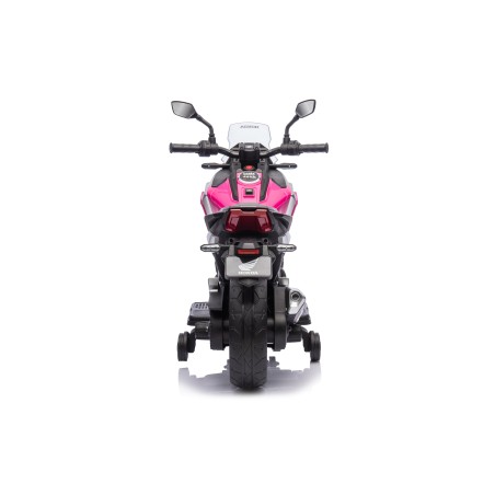 Moto Elettrica per Bambini Honda NC750X 12V Con Luci LED, MP3, USB e Avvio One-Click 3-6 Anni Rosa