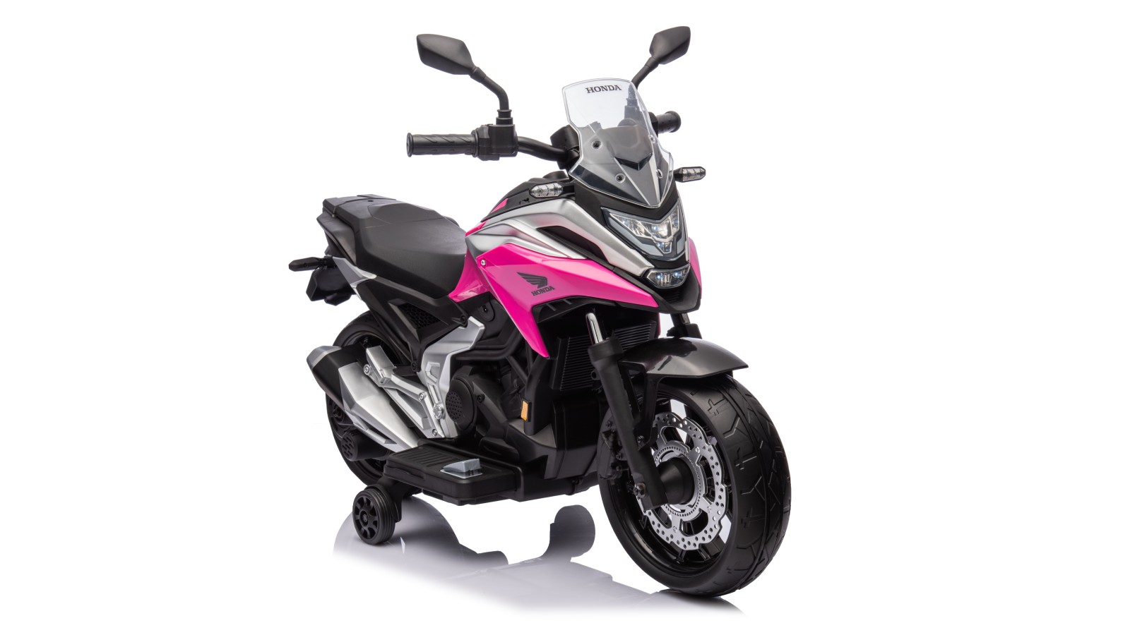 Moto Elettrica per Bambini Honda NC750X 12V Con Luci LED, MP3, USB e Avvio One-Click 3-6 Anni Rosa