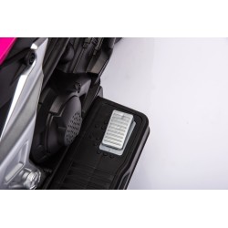 Moto Elettrica per Bambini Honda NC750X 12V Con Luci LED, MP3, USB e Avvio One-Click 3-6 Anni Rosa