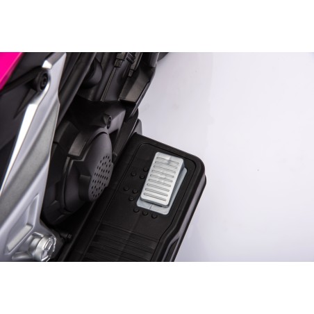 Moto Elettrica per Bambini Honda NC750X 12V Con Luci LED, MP3, USB e Avvio One-Click 3-6 Anni Rosa
