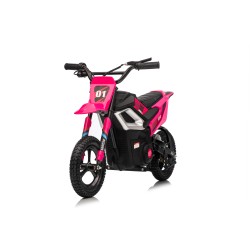 Moto Elettrica per Bambini 24V Motore 350W Ruote Gonfiabili Freno a Disco Sedile in Pelle fino a 22 km/h portata 63KG