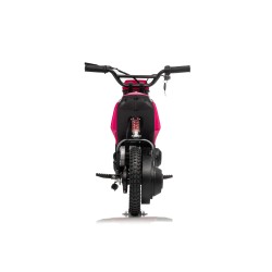 Moto Elettrica per Bambini 24V Motore 350W Ruote Gonfiabili Freno a Disco Sedile in Pelle fino a 22 km/h portata 63KG