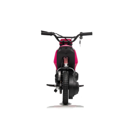 Moto Elettrica per Bambini 24V Motore 350W Ruote Gonfiabili Freno a Disco Sedile in Pelle fino a 22 km/h portata 63KG