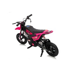 Moto Elettrica per Bambini 24V Motore 350W Ruote Gonfiabili Freno a Disco Sedile in Pelle fino a 22 km/h portata 63KG