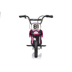 Moto Elettrica per Bambini 24V Nitro GT Motore 350W Ruote Gonfiabili Freno a Disco Sedile Pelle fino a 23-25KM/H portata 63KG
