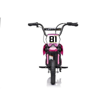 Moto Elettrica per Bambini 24V Nitro GT Motore 350W Ruote Gonfiabili Freno a Disco Sedile Pelle fino a 23-25KM/H portata 63KG