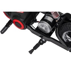 Moto Elettrica per Bambini 24V Nitro GT Motore 350W Ruote Gonfiabili Freno a Disco Sedile Pelle fino a 23-25KM/H portata 63KG