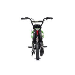 Moto Elettrica per Bambini 24V Nitro GT Motore 350W Ruote Gonfiabili Freno a Disco Sedile Pelle fino a 23-25KM/H portata 63KG