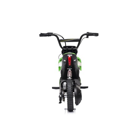 Moto Elettrica per Bambini 24V Nitro GT Motore 350W Ruote Gonfiabili Freno a Disco Sedile Pelle fino a 23-25KM/H portata 63KG