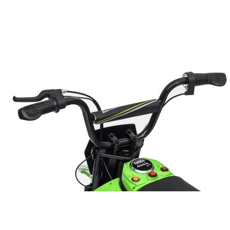 Moto Elettrica per Bambini 24V Nitro GT Motore 350W Ruote Gonfiabili Freno a Disco Sedile Pelle fino a 23-25KM/H portata 63KG