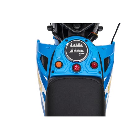 Moto Elettrica per Bambini 24V Nitro GT Motore 350W Ruote Gonfiabili Freno a Disco Sedile Pelle fino a 23-25KM/H portata 63KG