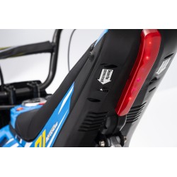Moto Elettrica per Bambini 24V Nitro GT Motore 350W Ruote Gonfiabili Freno a Disco Sedile Pelle fino a 23-25KM/H portata 63KG