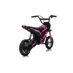 Moto Elettrica per Bambini 24V Raptor X Da 350W Ruote Gonfiabili Freno a Disco Sedile Pelle fino 23-25KM/H portata 63KG Reosa