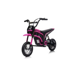 Moto Elettrica per Bambini 24V Raptor X Da 350W Ruote Gonfiabili Freno a Disco Sedile Pelle fino 23-25KM/H portata 63KG Reosa