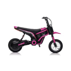 Moto Elettrica per Bambini 24V Raptor X Da 350W Ruote Gonfiabili Freno a Disco Sedile Pelle fino 23-25KM/H portata 63KG Reosa