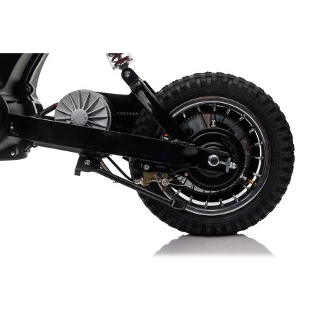 Moto Elettrica per Bambini 24V Raptor X Da 350W Ruote Gonfiabili Freno a Disco Sedile Pelle fino 23-25KM/H portata 63KG Verde