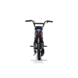 Moto Elettrica per Bambini 24V Raptor X Da 350W Ruote Gonfiabili Freno a Disco Sedile Pelle fino 23-25KM/H portata 63KG Blue