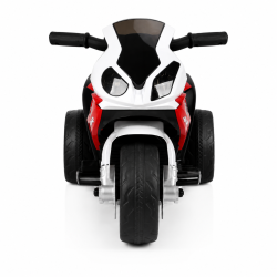 Moto Elettrica per Bambini 18-36 Mesi 6V BMW  S1000RR Sedile Pelle Suoni e Luci portata 20KG Red