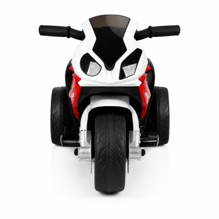 Moto Elettrica per Bambini 18-36 Mesi 6V BMW  S1000RR Sedile Pelle Suoni e Luci portata 20KG Red
