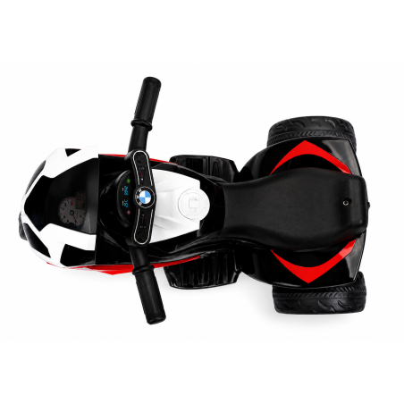 Moto Elettrica per Bambini 18-36 Mesi 6V BMW  S1000RR Sedile Pelle Suoni e Luci portata 20KG Red