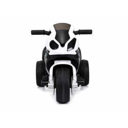 Moto Elettrica per Bambini 18-36 Mesi 6V BMW  S1000RR Sedile Pelle Suoni e Luci portata 20KG Black