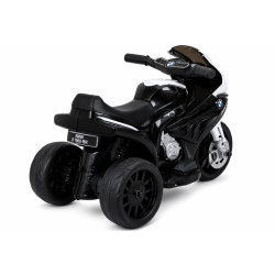 Moto Elettrica per Bambini 18-36 Mesi 6V BMW  S1000RR Sedile Pelle Suoni e Luci portata 20KG Black