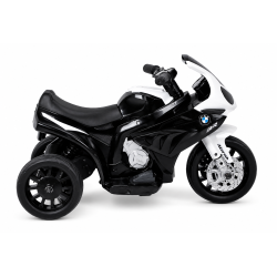 Moto Elettrica per Bambini 18-36 Mesi 6V BMW  S1000RR Sedile Pelle Suoni e Luci portata 20KG Black