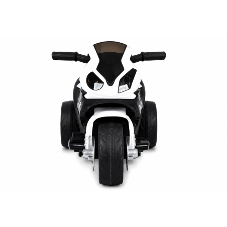 Moto Elettrica per Bambini 18-36 Mesi 6V BMW  S1000RR Sedile Pelle Suoni e Luci portata 20KG Black