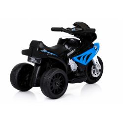 Moto Elettrica per Bambini 18-36 Mesi 6V BMW  S1000RR Sedile Pelle Suoni e Luci portata 20KG Blue