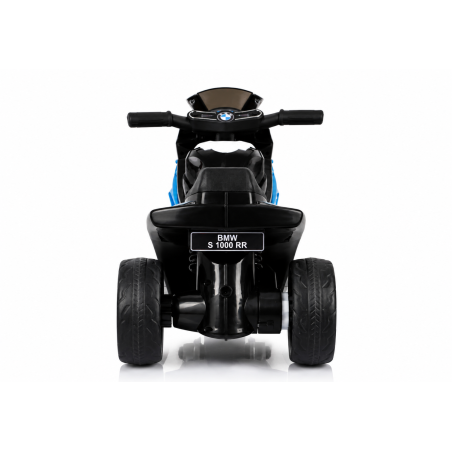 Moto Elettrica per Bambini 18-36 Mesi 6V BMW  S1000RR Sedile Pelle Suoni e Luci portata 20KG Blue