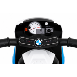 Moto Elettrica per Bambini 18-36 Mesi 6V BMW  S1000RR Sedile Pelle Suoni e Luci portata 20KG Blue