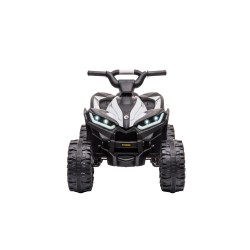Quad Elettrico per Bambini 12V Falcon X 3-5 Anni 2 Motori sedile in pelle e Telecomando Fari led MP3