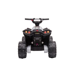 Quad Elettrico per Bambini 12V Falcon X 3-5 Anni 2 Motori sedile in pelle e Telecomando Fari led MP3