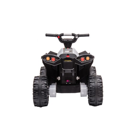 Quad Elettrico per Bambini 12V Falcon X 3-5 Anni 2 Motori sedile in pelle e Telecomando Fari led MP3