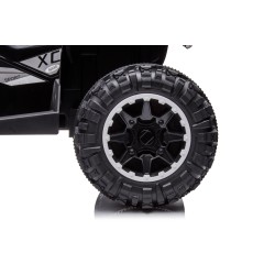 Quad Elettrico per Bambini 12V Falcon X 3-5 Anni 2 Motori sedile in pelle e Telecomando Fari led MP3