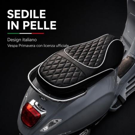 Vespa Primavera Elettrica Bambini 12V Grigia 3-6 Anni Piaggio LED Bluetooth