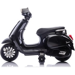 Mini Vespa Sprint Elettrica Bambini 6V Nera 18-36 Mesi Piaggio LED Clacson