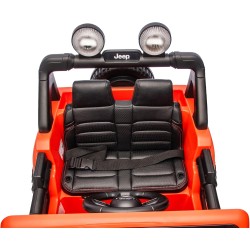 Auto Elettrica Bambini Jeep Wrangler Rubicon 2026 12V Arancione 2 Posti