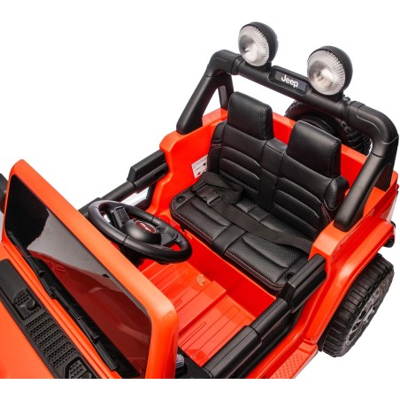 Auto Elettrica Bambini Jeep Wrangler Rubicon 2026 12V Arancione 2 Posti