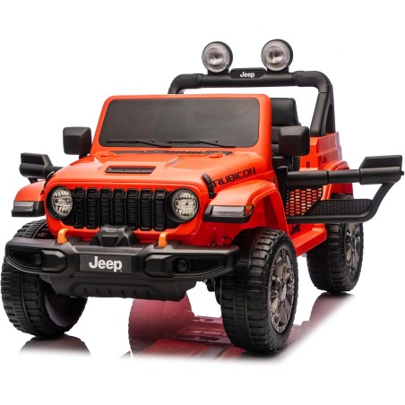 Auto Elettrica Bambini Jeep Wrangler Rubicon 2026 12V Arancione 2 Posti