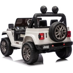 Auto Elettrica Bambini Jeep Wrangler Rubicon 2026 12V Bianca 2 Posti