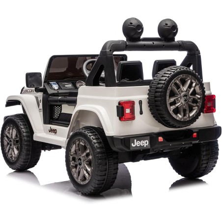 Auto Elettrica Bambini Jeep Wrangler Rubicon 2026 12V Bianca 2 Posti