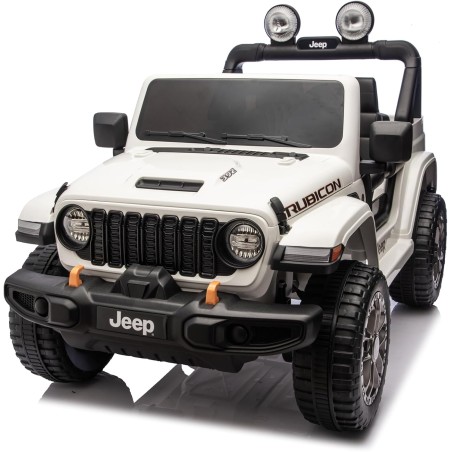 Auto Elettrica Bambini Jeep Wrangler Rubicon 2026 12V Bianca 2 Posti